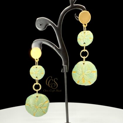 Treasures of the Sea Sand Dollar Dangle Earrings